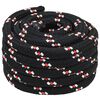 vidaXL Multipurpose Utility Rope 50 mm 10 m Black and Red PP