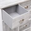 vidaXL Sideboard with 10 Drawers Grey 113x30x79 cm Wood
