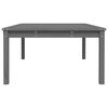 vidaXL Garden Table Grey 121x82.5x45 cm Solid Wood Pine