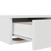 vidaXL Bed Drawers White 140 x 36.5 x 16.5 cm Engineered Wood