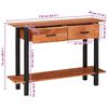 vidaXL Console Table Brown 110 x 30 x 75 cm Solid acacia wood
