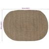 vidaXL Rug Natural and Black 300 x 300 cm Jute