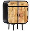 vidaXL Sideboard | Brown and Black | Solid mango wood, powder-coated iron