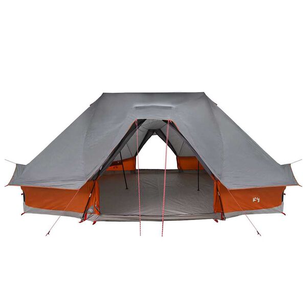 vidaXL Family Tipi Tent Tipi Grey and Orange 680 x 430 x 270 cm
