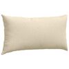vidaXL Sofa Pillows 2 pcs Cream 80 x 40 cm Fabric