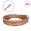 vidaXL Leather Cord Brown &Oslash;3 mm x 5 m Leather