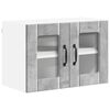 vidaXL Wall Glass Cabinet LUCCA Concrete Grey 60 x 31 x 40 cm