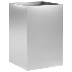 vidaXL Garden Planter Silver 50 x 50 x 75 cm Galvanised Steel