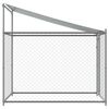 vidaXL Dog Cage with Roof and Door Grey 2x2x2 m Galvanised Steel