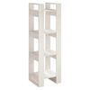 vidaXL Book Cabinet/Room Divider White 41x35x125 cm Solid Wood Pine