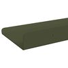 vidaXL Floating Shelf 4 pcs Olive Green 60 x 8.5 x 2.5 cm Steel