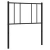 vidaXL Metal Replace Headboard Black 100 cm