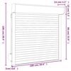 vidaXL Roller Shutter Aluminium 100x100 cm White