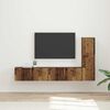 vidaXL TV Cabinet Set Wall-mounted 2 pcs Old Wood Engineered Wood