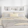 vidaXL Headboard Cabinet High Gloss White 160x18.5x104.5 cm
