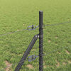 vidaXL Fence Post Grey 25 x 0.4 m (36 mm mesh) Steel and PVC