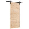 vidaXL Sliding Door Natural 80 x 208 cm Solid Pine Wood