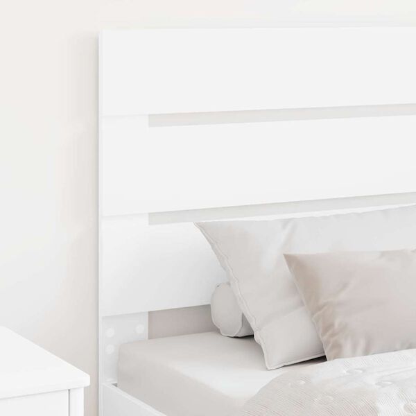 vidaXL Headboard with Headboard White 75 cm Engineered Wood