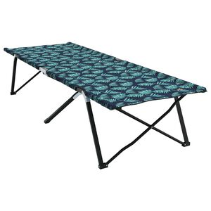 vidaXL Folding Camping Bed Forest 206 x 76 x 74 cm Oxford and Steel