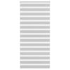 vidaXL Zebra Blind Light Grey 105x200 cm Fabric Width 100.9 cm Polyester