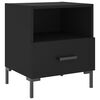 vidaXL Bedside Cabinets 2 pcs Black 40x35x47.5 cm Engineered Wood