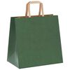 vidaXL Paper Bags 50 pcs with Handles Green 26x17x25 cm