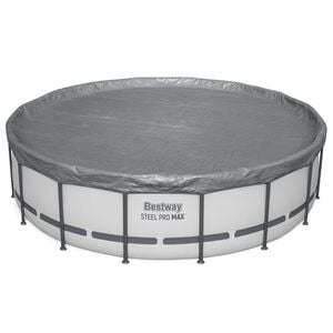 Bestway Pool Cover &Oslash;4.88 m Round Polyester Grey