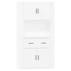 vidaXL Highboard White Engineered Wood