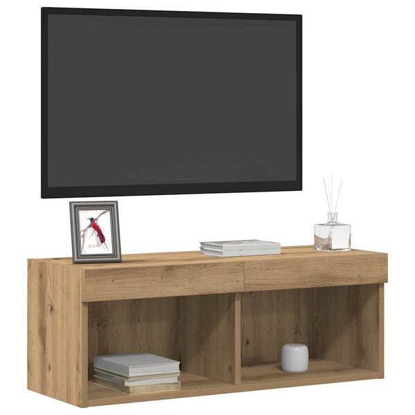 vidaXL TV Cabinet Set Artisan oak 80 x 30 x 30 cm Engineered Wood