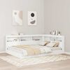 vidaXL Storage Headboard with Shelf White 140 cm Engineered Wood
