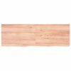 vidaXL Wall Shelf Light Brown 180x60x(2-4) cm Treated Solid Wood Oak
