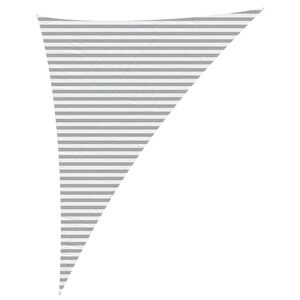 vidaXL Sun Shade Sail Light Grey and White 4 x 5 x 6.4 m