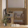 vidaXL Loft Bed Frame with Desk with Storage Artisan Oak 90 x 190 cm