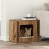 vidaXL Cat House Old Wood 51 x 30 x 42.5 cm Engineered Wood