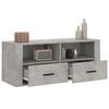 vidaXL TV Cabinet Concrete Grey 100x35x40 cm Engineered Wood