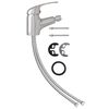 vidaXL Bathroom Bidet Mixer Tap Silver 13x12 cm