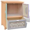 vidaXL Side Cabinet Multicolour 46 x 34 x 55.5 cm Paulownia Wood