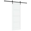 vidaXL Sliding Door ORKDAL 78 x 211 cm Engineered Wood White and Black