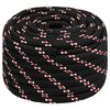vidaXL Boat Rope Black 20 mm 100 m Polypropylene