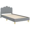 vidaXL Children's Bed Frame with Headboard Light Grey 80 x 200 cm