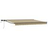 vidaXL Manual Awning Frame with LEDs 4.5 x 3.5 m