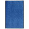 vidaXL Doormat Washable Blue 120x180 cm