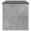 vidaXL Hall Bench with Cushion Concrete Grey 63 x 38 x 40 cm