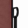 vidaXL Retractable Side Awning Brown 220x300 cm
