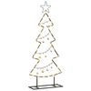 vidaXL Metal Christmas Tree with Stand Black 90 cm Steel