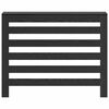 vidaXL Radiator Cover Black Oak 104 x 20 x 82 cm Engineered Wood