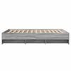vidaXL Bed Frame without Mattress Grey Sonoma 140x190 cm Engineered Wood