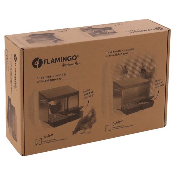 FLAMINGO Indoor Nesting Box with 2 Nests Julie Green