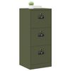 vidaXL File Cabinet Olive Green 45.5 x 42 x 106.5 cm Cold-Rolled Steel