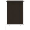 vidaXL Outdoor Roller Blind 105(W)x140(H) cm Brown HDPE